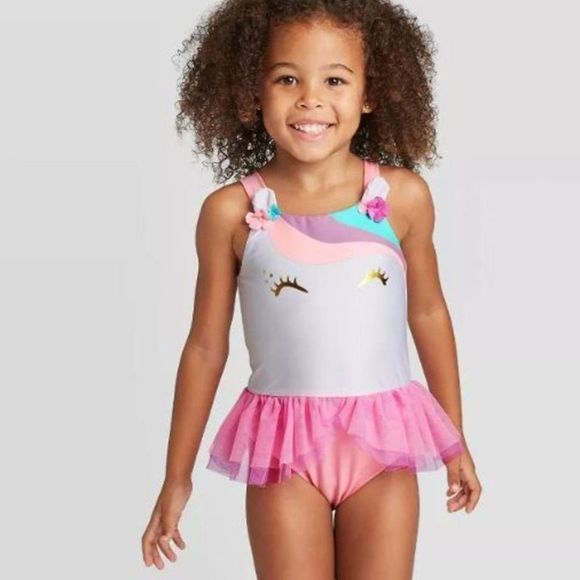 Cat u0026 Jack | Swim | Nwt Baby Cat Jack Unicorn Tutu Swimsuit 9m | Poshmark
